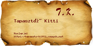 Tapasztó Kitti névjegykártya